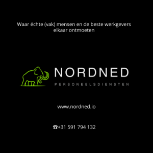 NordNed personeelsdiensten bv - reclamezuil met tel.nr